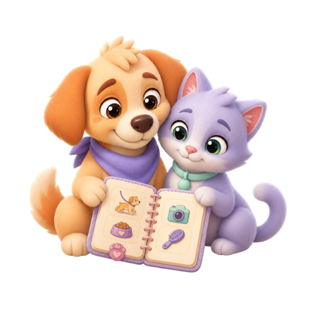 Pet diary illustration