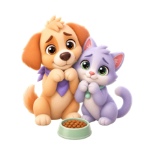 Hungry pets